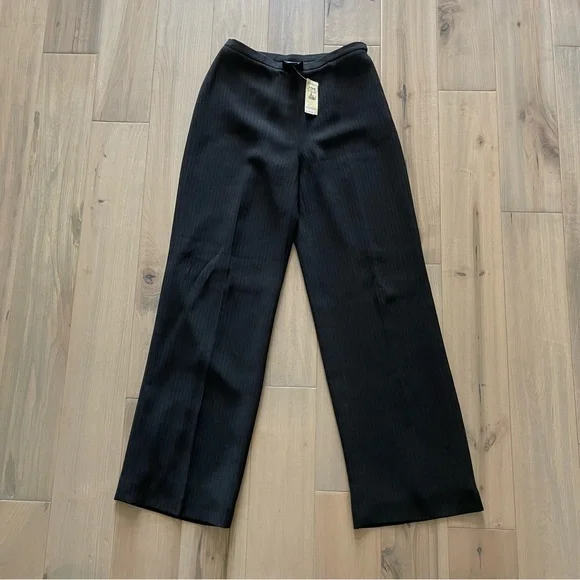 Ann Taylor Wide Leg Pinstripe Trouser - Picture 1 of 4